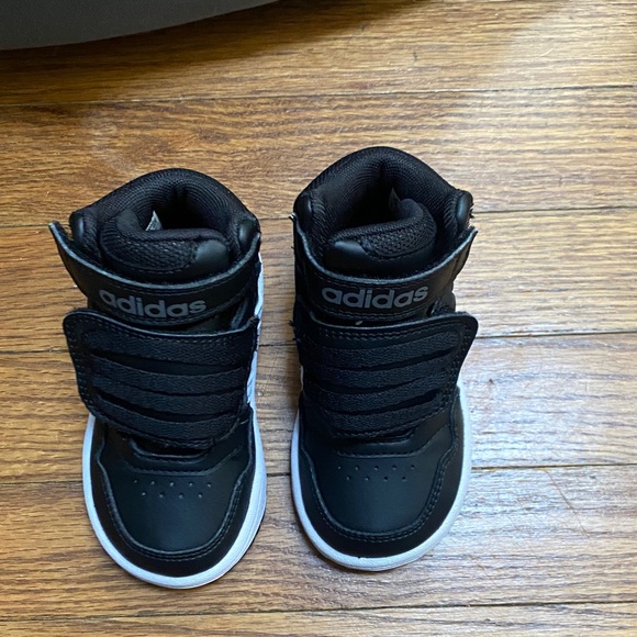 adidas Other - Adidas Kids Black and White High-Top Sneakers